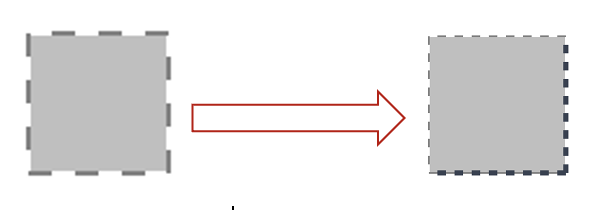 image showing the changes on a selected area when the resize area tool is enabled